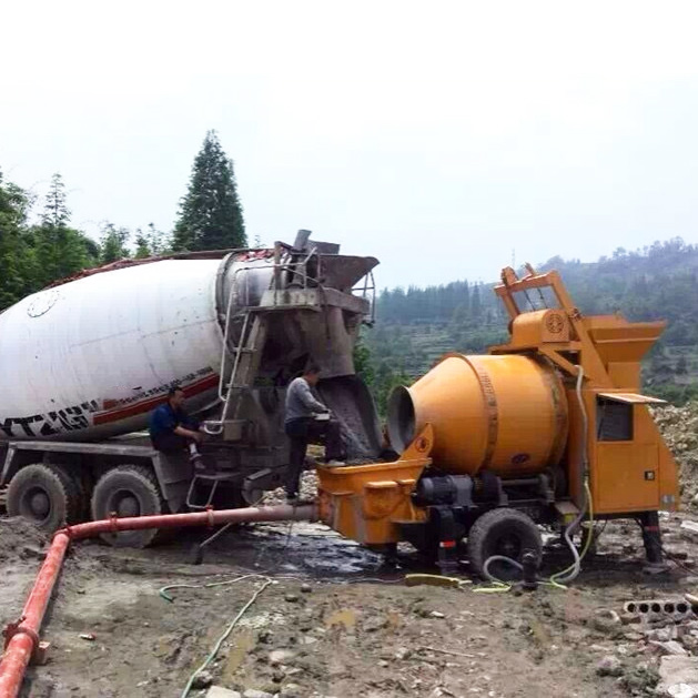 Concrete Mixer Machine - Бетоносмеситель YG с насосом, мини-бетоносмеситель с