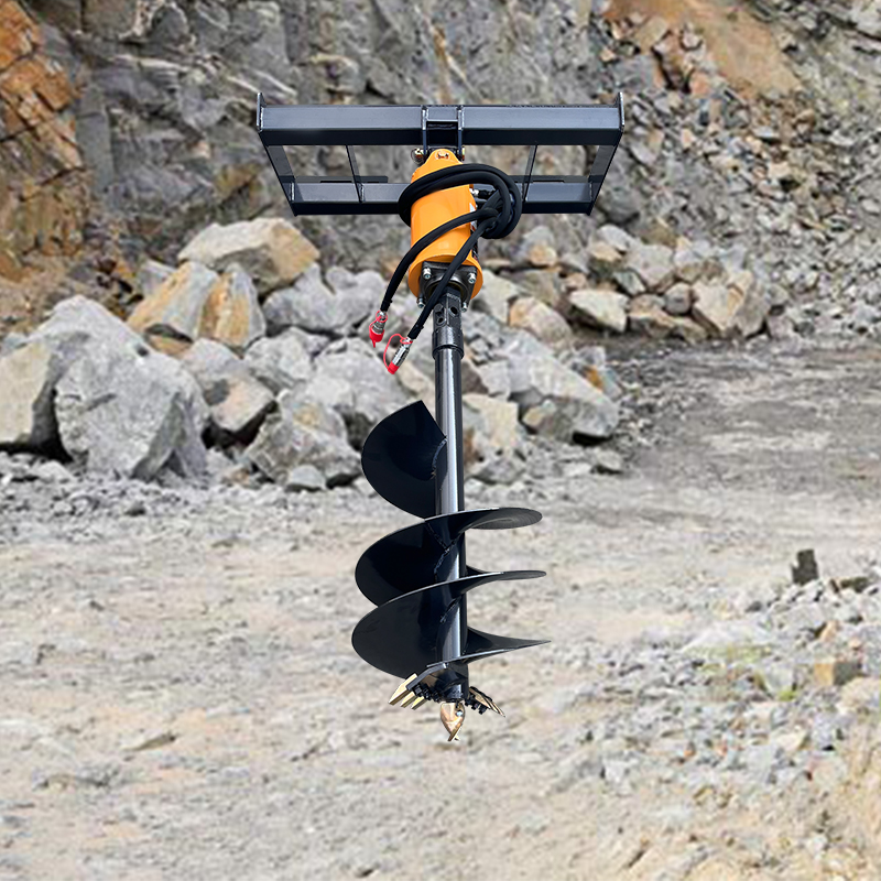 Auger Drill Attachment - Навесное оборудование для мини-погрузчиков: Эффективный бурильщик
