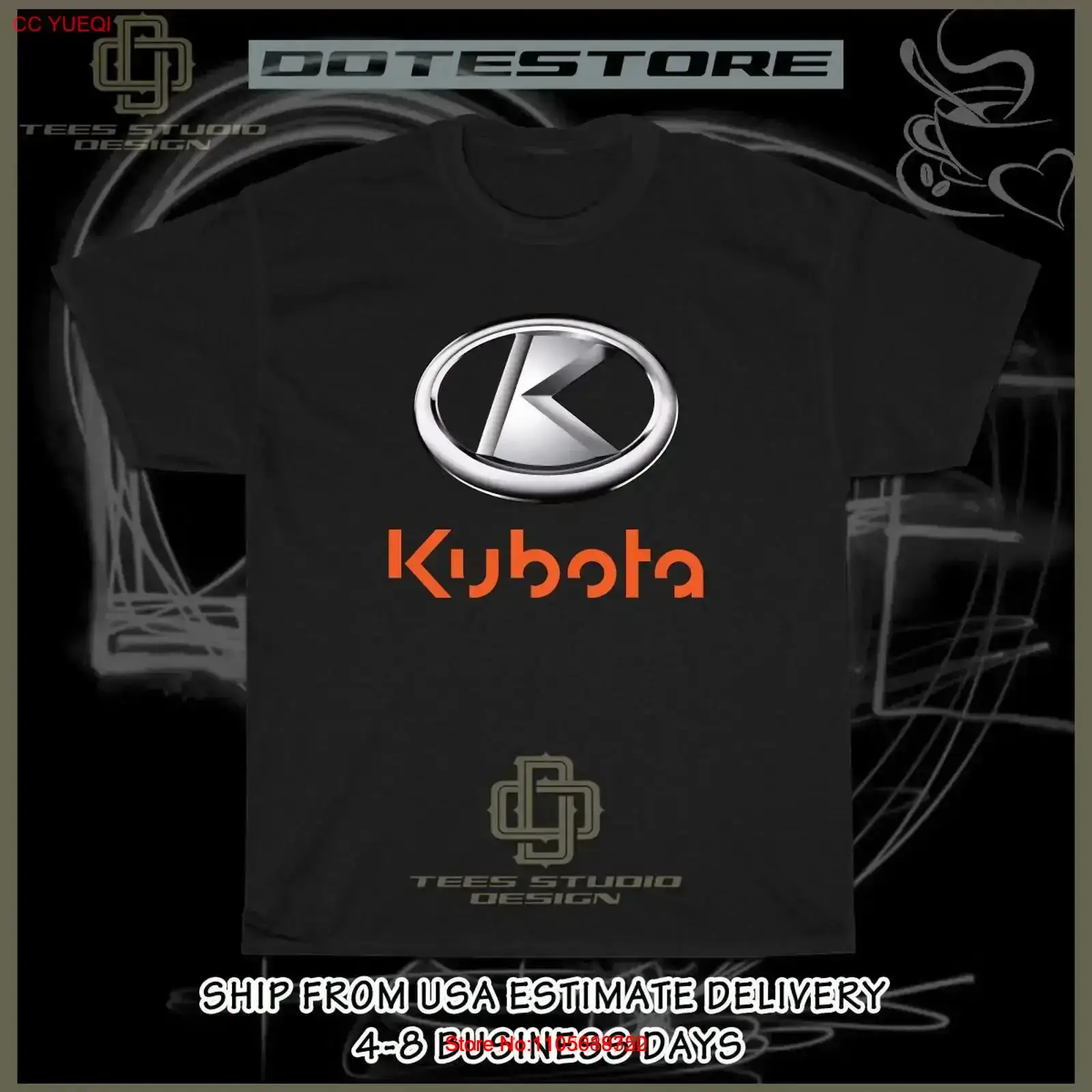 Heavy Equipment Logo - Новая мужская футболка с логотипом Kubota
