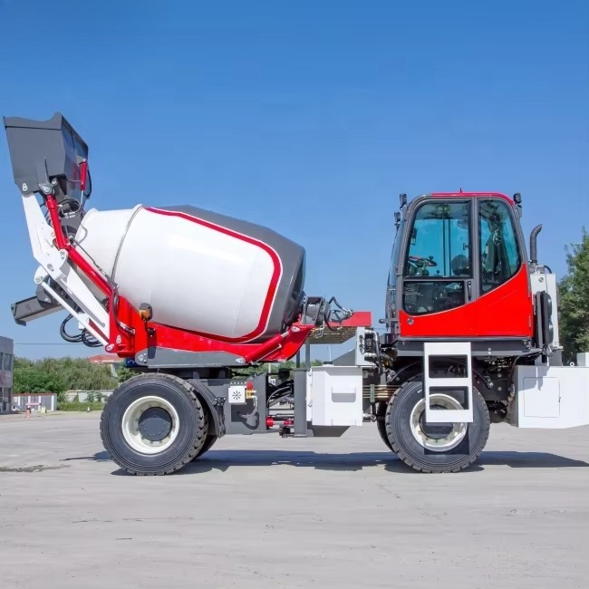 Полноприводный самозагружающий – обзор и цена Concrete Mixer Machine