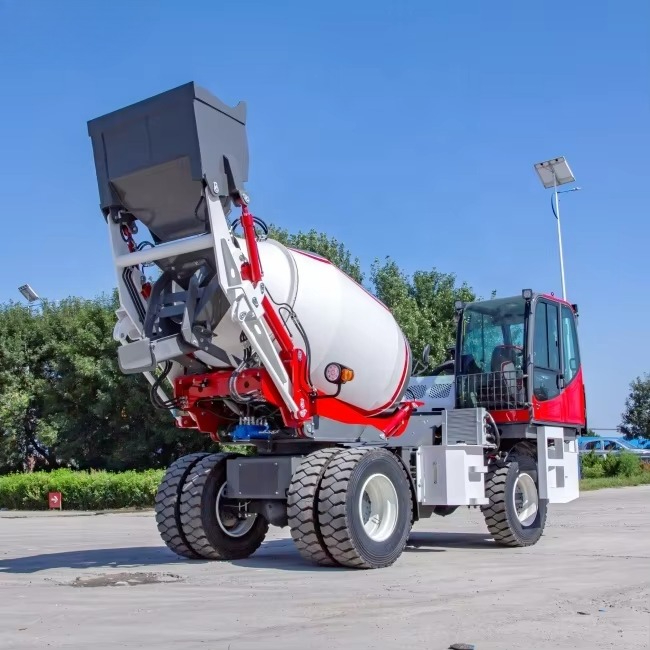 Полноприводный самозагружающий – обзор и цена Concrete Mixer Machine