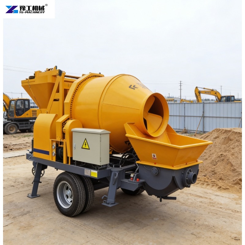Прицепной электрический бетоно – обзор и цена Concrete Mixer Machine