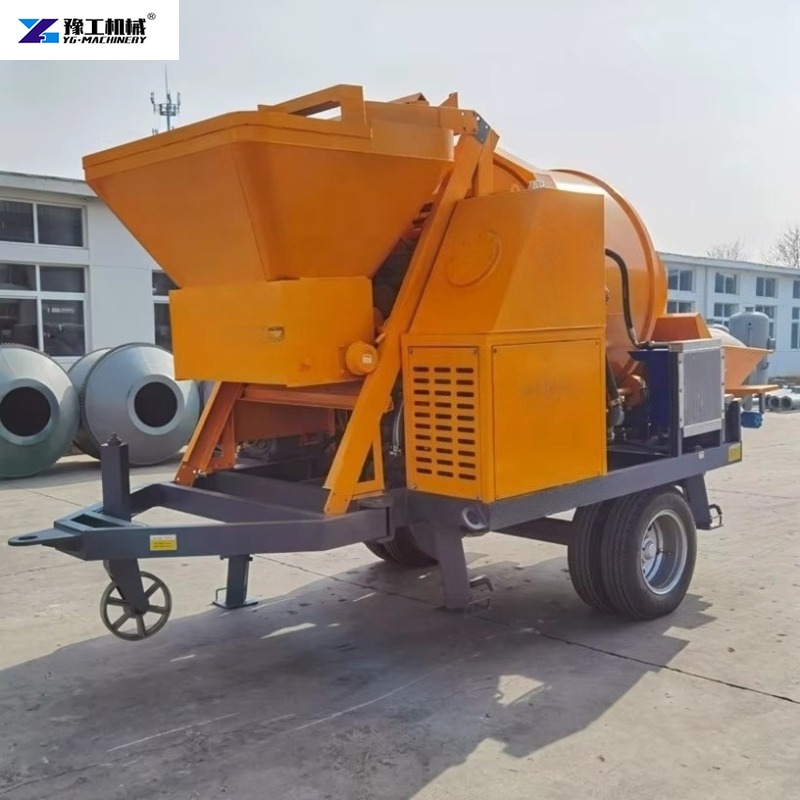 Прицепной электрический бетоно – обзор и цена Concrete Mixer Machine