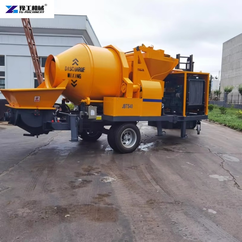 Прицепной электрический бетоно – обзор и цена Concrete Mixer Machine