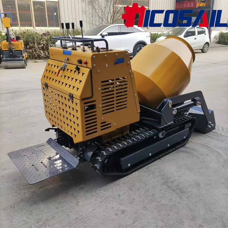 Мини-самосвал-миксер на гусени – обзор и цена Concrete Mixer Machine