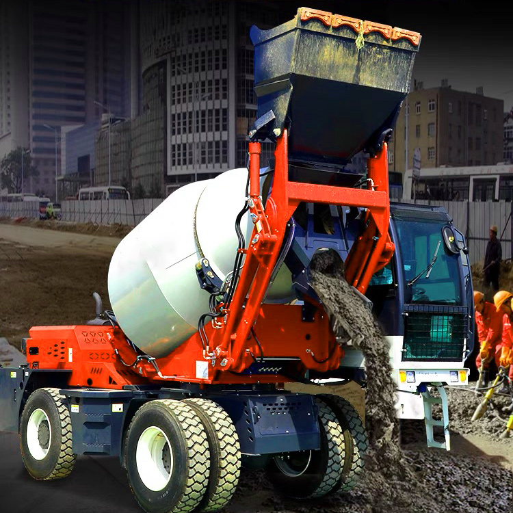 Самозагружающийся бетоносмесит – обзор и цена Concrete Mixer Machine