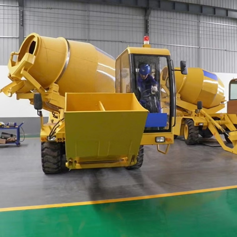 Самозагружающийся бетоносмесит – обзор и цена Concrete Mixer Machine