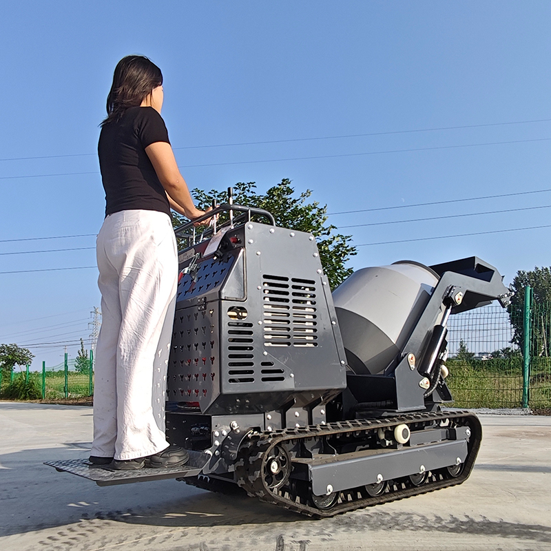 Компактный гусеничный бетоносм – обзор и цена Concrete Mixer Machine