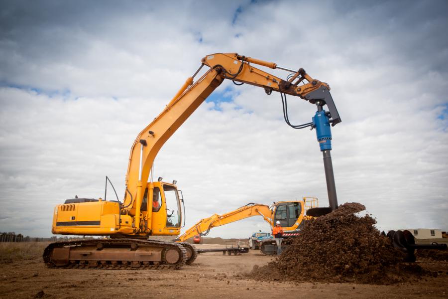Гидравлический земляной бур дл – обзор и цена Auger Drill Attachment