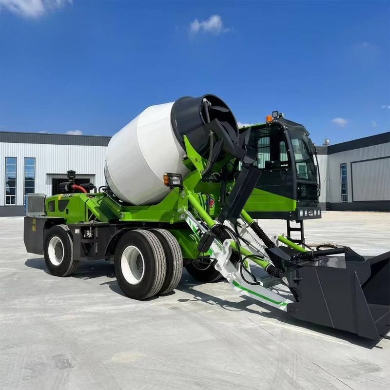 Самозагружаемый бетоносмесител – обзор и цена Concrete Mixer Machine