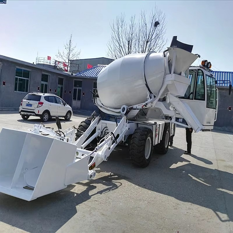 Самозагружаемый мобильный бето – обзор и цена Concrete Mixer Machine